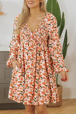 Babydoll Jurk met Bloemenpatroon - Mini Dresses - Jurkjes.co