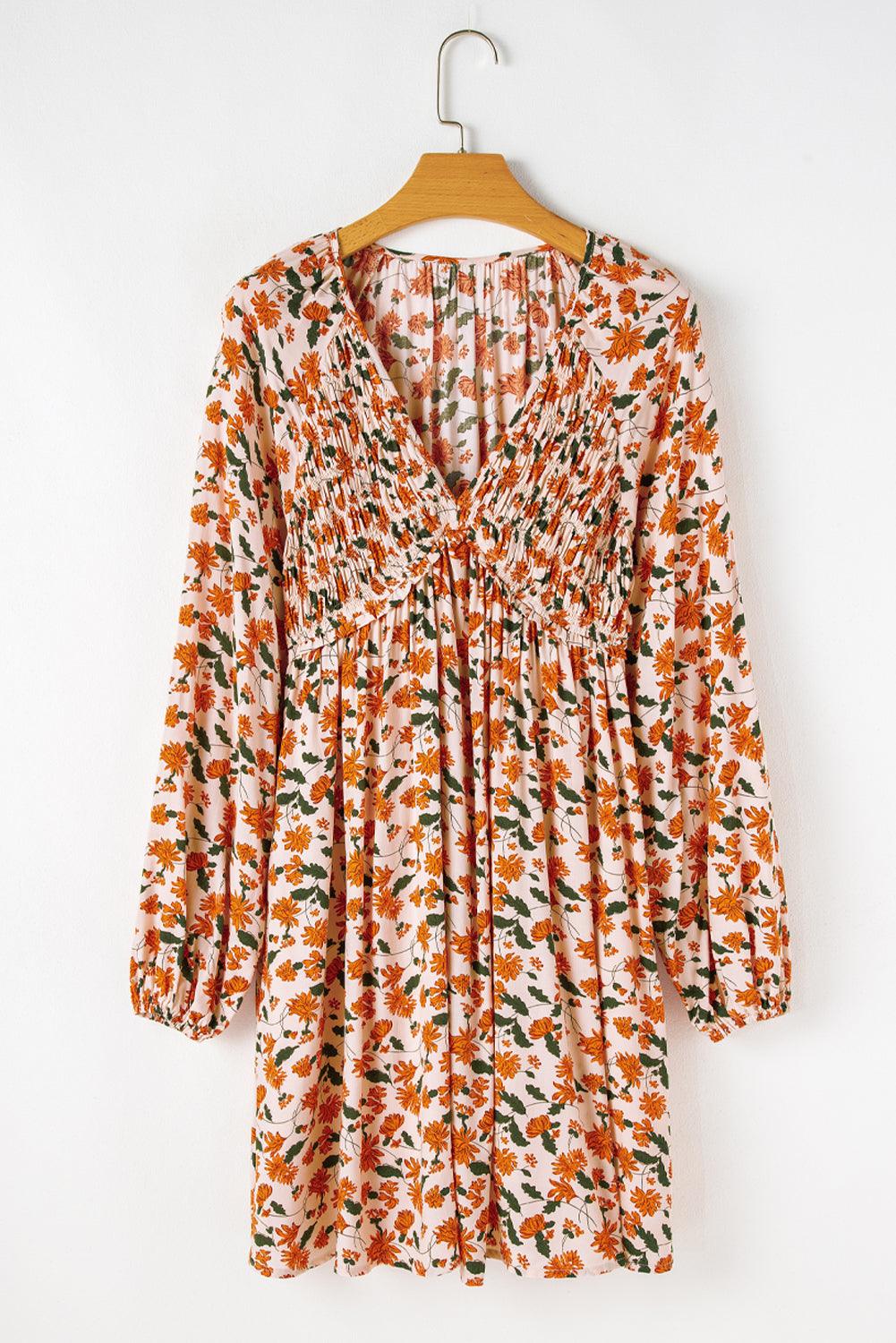 Babydoll Jurk met Bloemenpatroon - Mini Dresses - Jurkjes.co