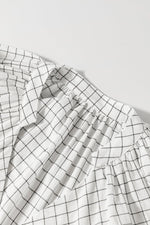 Babydoll Jurk met Geruit Patroon - Mini Dresses - Jurkjes.co