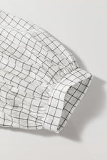 Babydoll Jurk met Geruit Patroon - Mini Dresses - Jurkjes.co