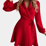 Blazerjurk met Bloemenprint en Ceintuur - CB - Dresses - Jurkjes.co