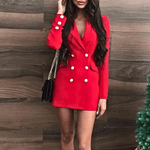 Blazerjurk met Dubbele Knopen - CB - Dresses - Jurkjes.co