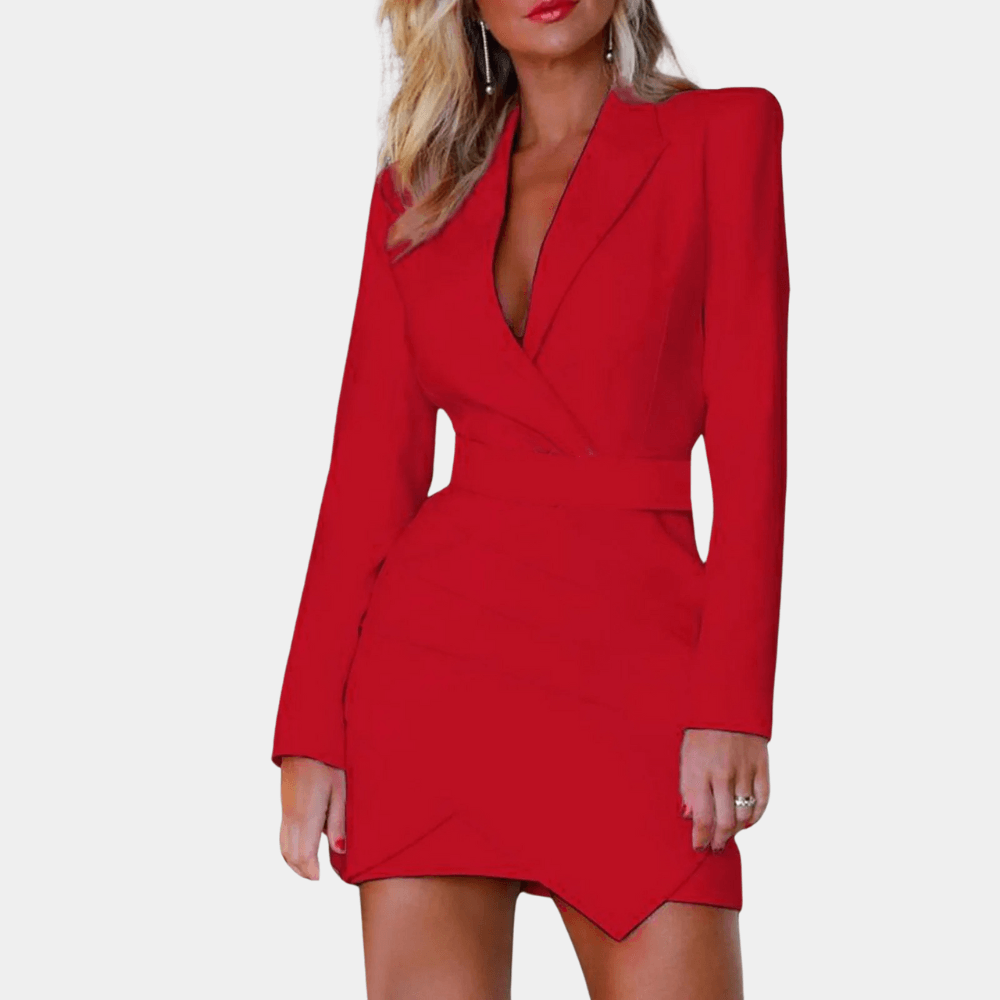 Blazerjurk met Elegante Snit - Women Winter Dress - Jurkjes.co