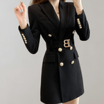 Blazerjurk met Gouden Knopen - Dresses - Jurkjes.co