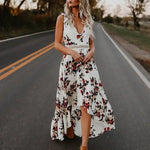 Bloemenjurk met Elegant Silhouet - Women Summer Dress - Jurkjes.co