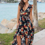 Bloemenjurk met Elegant Silhouet - Women Summer Dress - Jurkjes.co