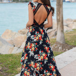 Bloemenjurk met Elegant Silhouet - Women Summer Dress - Jurkjes.co
