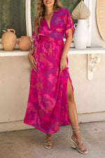 Bloemenprint Maxi Jurk met V-Hals - Maxi Dresses - Jurkjes.co