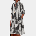 Blousejurk met Geometrisch Patroon - Women Summer Dress - Jurkjes.co