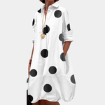 Blousejurk met Geometrisch Patroon - Women Summer Dress - Jurkjes.co