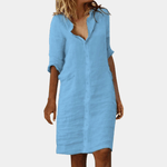 Blousejurk met Knoopsluiting - CB - Dresses - Jurkjes.co