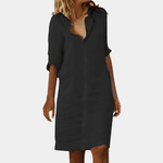 Blousejurk met Knoopsluiting - CB - Dresses - Jurkjes.co