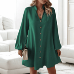 Blousejurk met Knoopsluiting - CB - Dresses - Jurkjes.co