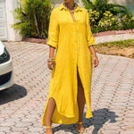 Blousejurk met Knoopsluiting - Women Summer Dress - Jurkjes.co