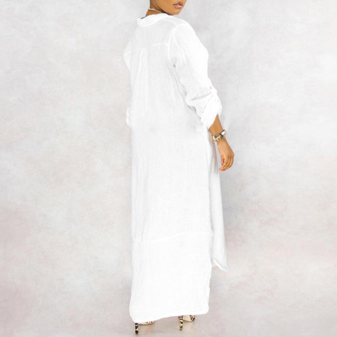 Blousejurk met Knoopsluiting - Women Summer Dress - Jurkjes.co