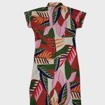 Blousejurk met Tropische Print - Dresses - Jurkjes.co