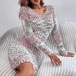 Bodycon Jurk met Effen Gebreid Design - Women Summer Dress - Jurkjes.co