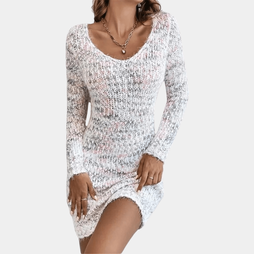 Bodycon Jurk met Effen Gebreid Design - Women Summer Dress - Jurkjes.co