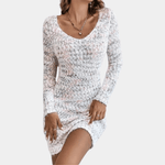 Bodycon Jurk met Effen Gebreid Design - Women Summer Dress - Jurkjes.co