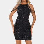 Bodycon Jurk met Pailletten - Dresses - Jurkjes.co