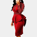 Bodycon Jurk met Pailletten en Ruches - CB - Dresses - Jurkjes.co