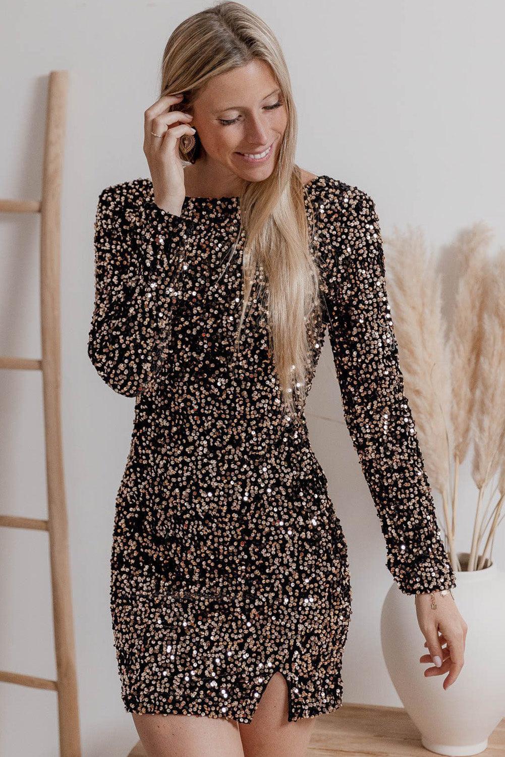 Bodycon Jurk met Pailletten - Sequin Dresses - Jurkjes.co