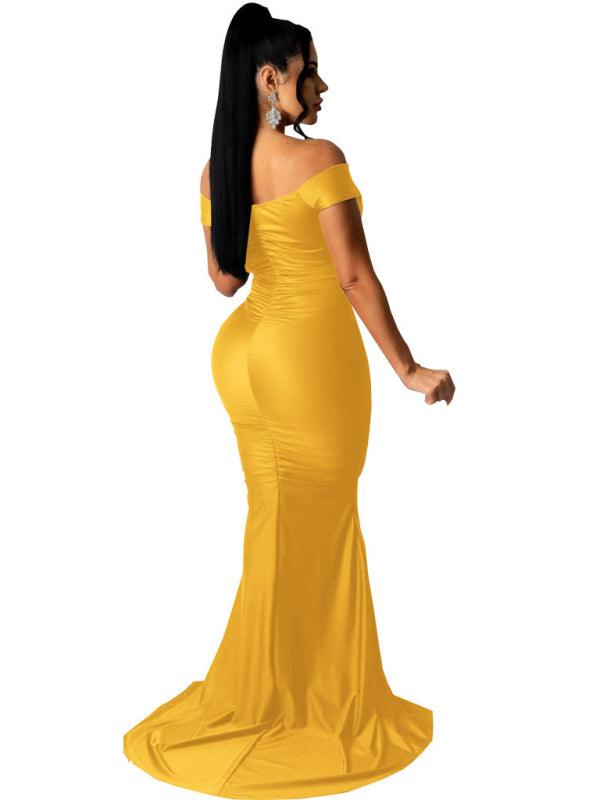 Bodycon Jurk met V-hals en Split - Maxi Dresses - Jurkjes.co