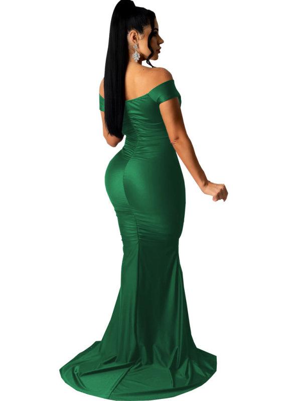 Bodycon Jurk met V-hals en Split - Maxi Dresses - Jurkjes.co