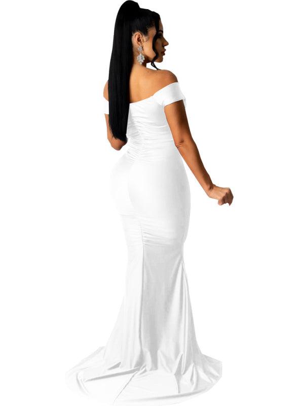 Bodycon Jurk met V-hals en Split - Maxi Dresses - Jurkjes.co