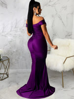 Bodycon Jurk met V-hals en Split - Maxi Dresses - Jurkjes.co