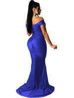 Bodycon Jurk met V-hals en Split - Maxi Dresses - Jurkjes.co