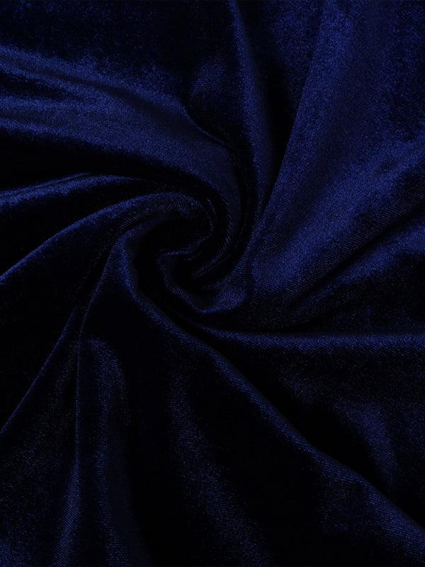 Bodycon Jurk met V-hals in Luxe Velvet - Midi Dresses - Jurkjes.co