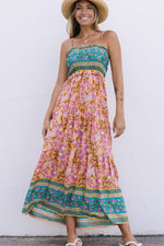 Boheemse Maxi Jurk met Spaghettibandjes - Maxi Dresses - Jurkjes.co