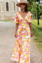 Boheemse Maxi Jurk met Uitsnede Taille - Maxi Dresses - Jurkjes.co
