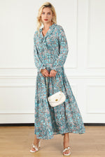Bohemien Paisley Maxi-Jurk met Lange Mouwen - Maxi Dresses - Jurkjes.co