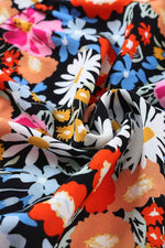 Boho Bloemenpatroon Maxi Jurk met Korte Mouwen - Maxi Dresses - Jurkjes.co