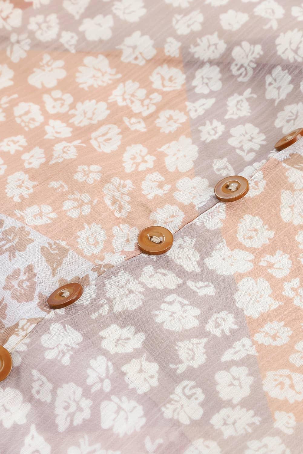 Boho Bloemenprint Maxi Rok met Knoopsluiting - Skirts & Petticoat - Jurkjes.co