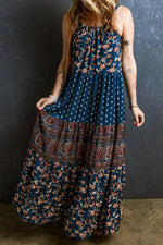 Boho Bloemenprint Mouwloze Maxi Jurk - Maxi Dresses - Jurkjes.co