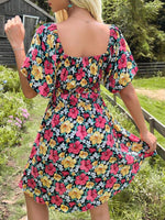 Boho Jurk met Bloemenprint en Off-Shoulder - Group9 - Jurkjes.co