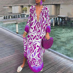 Boho Jurk met Geometrisch Patroon - Women Summer Dress - Jurkjes.co