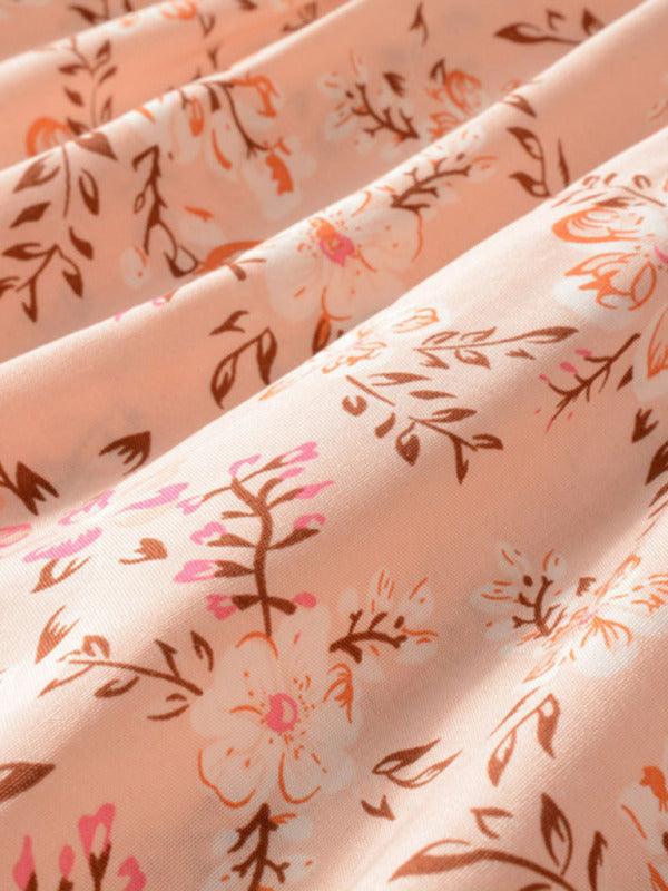 Boho Jurk met V-hals en Bloemenprint - Maxi Dresses - Jurkjes.co