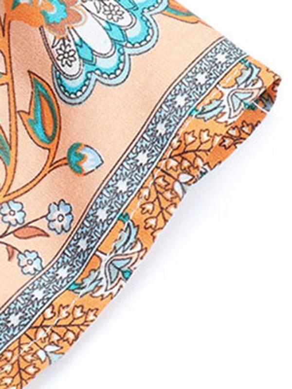 Boho Jurk met V-hals en Paisley Print - Mini Dresses - Jurkjes.co