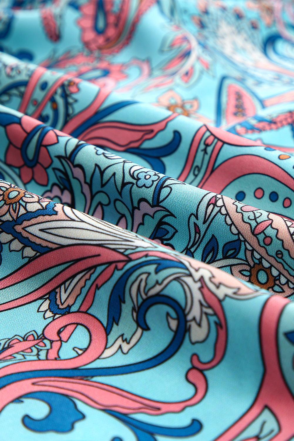 Boho Maxi-Jurk met Paisley Print en Ruches - Maxi Dresses - Jurkjes.co