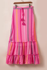 Boho Maxi Rok met Kwastjes en Ruches - Skirts & Petticoat - Jurkjes.co