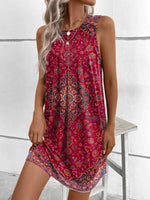 Boho Mini Jurk met Paisley Print - Mini Dresses - Jurkjes.co
