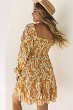 Boho Paisley Jurk met Lange Mouwen - Floral Dresses - Jurkjes.co
