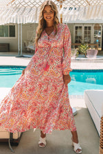 Boho Paisley Lange Jurk met Tiers - Maxi Dresses - Jurkjes.co