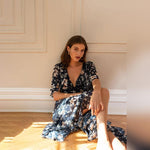 Casual Jurk met Bloemenprint en Ruches - Dresses - Jurkjes.co