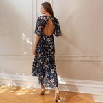 Casual Jurk met Bloemenprint en Ruches - Dresses - Jurkjes.co