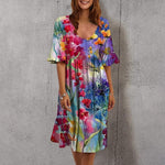Casual Jurk met Bloemenprint - Women Summer Dress - Jurkjes.co